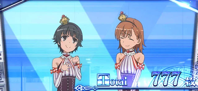 スマスロ とある魔術の禁書目録2 AT終了画面 初春＆美琴
