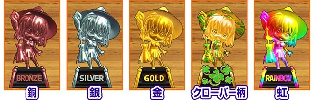 スマスロ とんでもスキルで異世界放浪メシ アリストロフィー 銅・銀・金・クローバー柄・虹